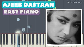 Ajeeb Dastan Hai Yeh 1960  Old Hindi Songs Piano Tutorial  Learn to Play  Lata Mangeshkar [upl. by Stouffer]