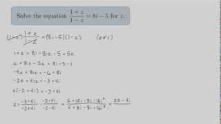 Complex Analysis Solving Equations with Complex Numbers [upl. by Haimerej]