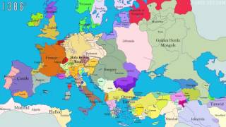 1000 Years Time Lapse Map of Europe [upl. by Richman]