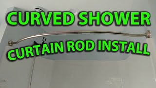 How To Install a Curved Shower Curtain Rod [upl. by Most]