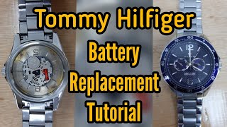 How To Change or Replace Tommy Hilfiger Watch Battery  Watch Repair Channel [upl. by Alle]