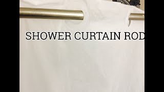 SHOWER ROD INSTALLATION  HOW TO ADJUST THE LENGTH [upl. by Gargan]