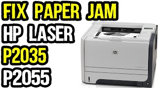 How To Fix Paper Jam in HP LaserJet P2035 and P2055 [upl. by Karine]