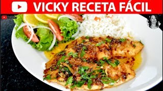 PESCADO A LA MANTEQUILLA  VickyRecetaFacil [upl. by Ahtreb736]