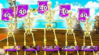 5 LEVEL 40 SKELETONS TAKEOVER THE PARK WE BROKE THE GAME [upl. by Aneerahs]