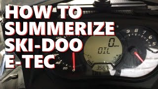 HOW TO SUMMERIZE SkiDoo ETec Oil Mode [upl. by Atelahs50]