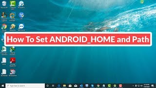 How to set ANDROIDHOME and Android Path [upl. by Reichel]