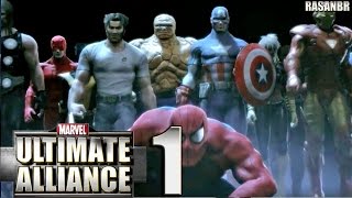 Marvel Ultimate Alliance PSP walkthrough part 1 [upl. by Jerrilyn736]