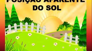 Posição aparente do sol  Formação de sombras Relógio de Sol [upl. by Morena]