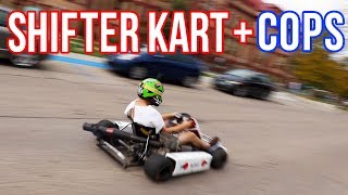 POLICE  SHIFTER KART through college campus [upl. by Mari]