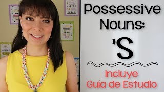 CÓMO USAR S EN INGLÉS  POSSESSIVE NOUNS  SUSTANTIVOS POSESIVOS [upl. by Esinart]