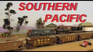 Bruce Pettys Burbank Tower  SP Southern Pacific HO shelf Model Railroad Train Layout [upl. by Tegirb851]