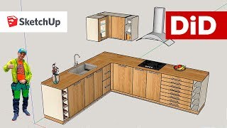 SU10 Projekt kuchni w SketchUp w 5 min Czy to możliwe [upl. by Pudendas]