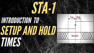 INTRODUCTION TO SETUP AND HOLD TIMES  STA1  Static Timing Analysis [upl. by Jackquelin]