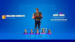 How to Unlock Agent Jones Styles in Fortnite All Agent Jonesy Challenges [upl. by Imre]