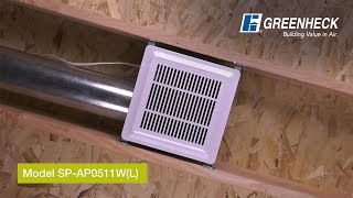 Greenheck  SPAP Ceiling Exhaust Fan Installation [upl. by Olonam440]