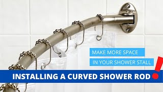 Installing A Curved Shower Rod [upl. by Samala]