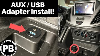 How to install an AUX and USB Input Adapter to an Aftermarket Radio [upl. by Ahcim995]