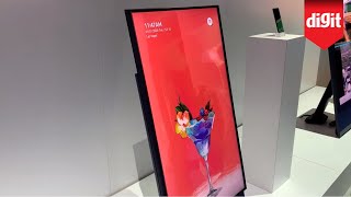 Heres A TV You Can Flip Sideways For Vertical Video Content Samsung Sero TV From CES 2020 [upl. by Assirk]