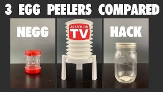 Egg Peeler Showdown Negg vs Eggstractor vs Hack [upl. by Macguiness]