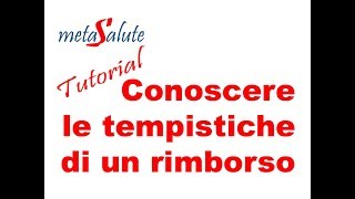 METASALUTE tutorial tempistiche per rimborso [upl. by Ernie]