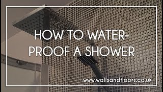 How To Waterproof A Shower or Wet Room [upl. by Zehc463]