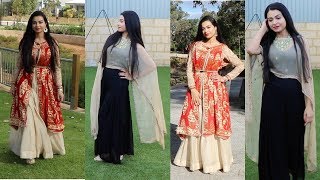 DIYHow to wear Dupatta as Jacket  stylish Jacket  Long Cape  Old Dupatta Reuse [upl. by Atiluj]