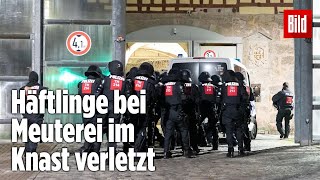 Gefängnismeuterei Polizei stürmt Knast in Thüringen  JVA Untermaßfeld [upl. by Mossberg523]