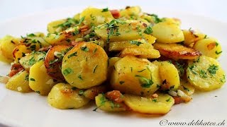 Bratkartoffeln Rezept [upl. by Hailed]