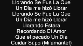 Don Omar Taboo LLorando Se Fue Letra Lyrics official [upl. by Naed991]