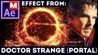 Portal  Doctor Strange Advanced Trapcode Particular After Effects Tutorial [upl. by Yerocaj]