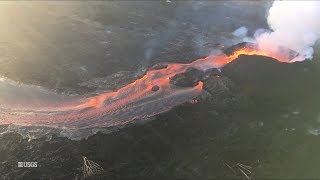 Kīlauea Volcano — Morning Overflight June 19 2018 [upl. by Normie116]