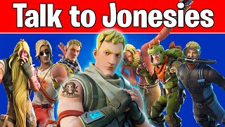 Talk to the Jonesies Fortnite Raz Challenges Where are all the Jonesies  All Jonesy locations [upl. by Garlinda]